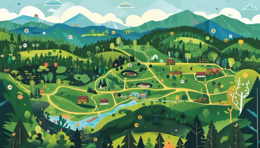 Bieszczady: Mapa aż 10 niesamowitych atrakcji na dziki urlop
