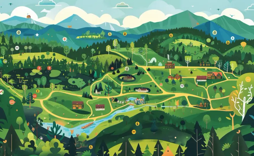 Bieszczady: Mapa aż 10 niesamowitych atrakcji na dziki urlop